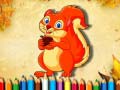 खेल Squirrel Coloring Book