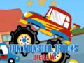 खेल Fun Monster Trucks Jigsaw