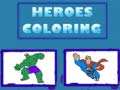 ગેમ Heroes Coloring 
