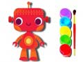 खेल Back to School: Robot Coloring Book