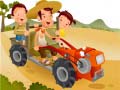 खेल Cartoon Tractor Puzzle