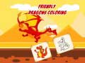 ગેમ Friendly Dragons Coloring