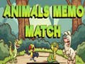 खेल Animals Memo Match