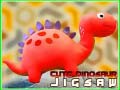 खेल Cute Dinosaur Jigsaw