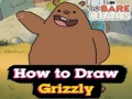 खेल We Bare Bears How to Draw Grizzly