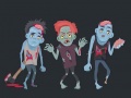 खेल Zombies and Skeletons Coloring