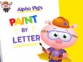 खेल Alpha Pig's Paint By Letter