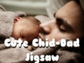 खेल Cute Child-Dad Jigsaw