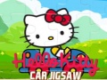 खेल Hello Kitty Car Jigsaw