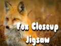 खेल Fox Closeup Jigsaw