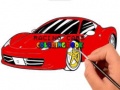 ಗೇಮ್ Racing Cars Coloring book
