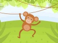 खेल Funny Monkeys Coloring