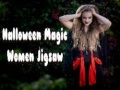 ಗೇಮ್ Halloween Magic Women Jigsaw