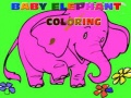 खेल Baby Elephant Coloring