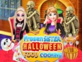 ಗೇಮ್ Frozen Sister Halloween Food Cooking 