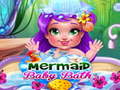 खेल Mermaid Baby Bath