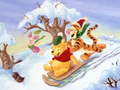 खेल Winnie the Pooh Christmas Jigsaw Puzzle 2