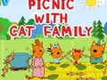 खेल Picnic With Cat Family