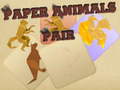 खेल Paper Animals Pair
