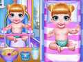 खेल Twins Lovely Bathing Time