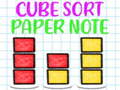 खेल Cube Sort Paper Note