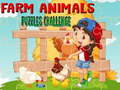 ગેમ Farm Animals Puzzles Challenge