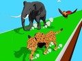 खेल Animal Transform Race 3D