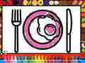 ગેમ Color and Decorate Dinner Plate