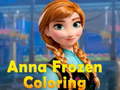 खेल Anna Frozen Coloring