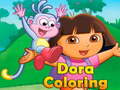 விளையாட்டு Dora Coloring