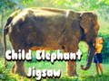 खेल Child Elephant Jigsaw
