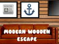 ગેમ Modern Wooden House Escape