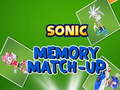खेल Sonic Memory Match Up