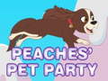 खेल Peaches' pet party