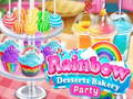 खेल Rainbow Desserts Bakery Party