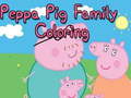 ગેમ Peppa Pig Family Coloring