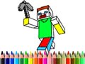 खेल Back to School: Minecraft Coloring