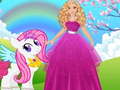 खेल Barbie and Pony Dressup