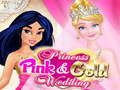 खेल Princess Pink And Gold Wedding