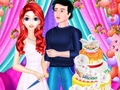 खेल Mermaid Girl Wedding Cooking Cake