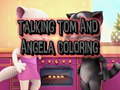 ગેમ Talking Tom and Angela Coloring