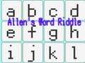 खेल Allen's Word Riddle