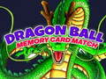 खेल Dragon Ball memory card match