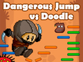 खेल Dangerous Jump vs Doodle Jump