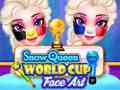 ગેમ Snow queen world cup face art