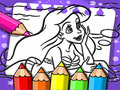 ગેમ Ariel The Mermaid Coloring Book
