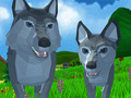 खेल Wolf simulator wild animals 