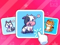 खेल Cute Animal Cards
