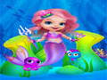 खेल Cute Mermaid Girl Dress Up 