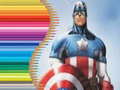 விளையாட்டு Coloring Book for Captain America